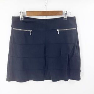 ✅ ATHLETA STRATA BLACKA-LINE Mini Skirt with Zipper Pockets SIZE MEDIUM